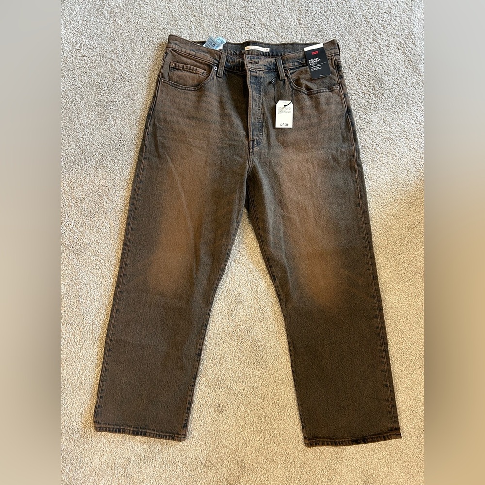Levi's Women’s Brown Straight Ankle Jeans